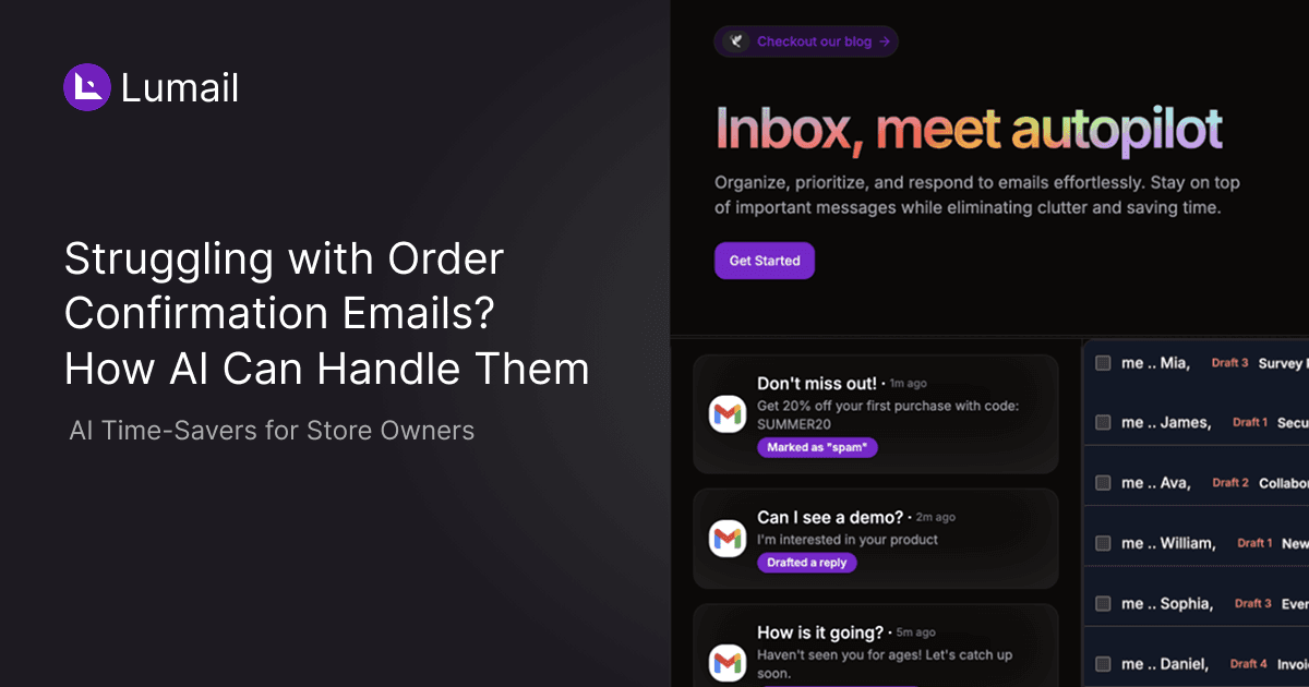 Struggling with Order Confirmation Emails? How AI Can Handle Them