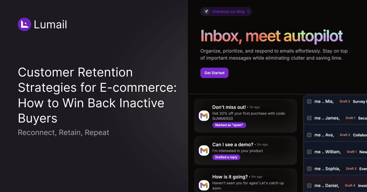 Customer Retention Strategies for E-commerce: How to Win Back Inactive Buyers