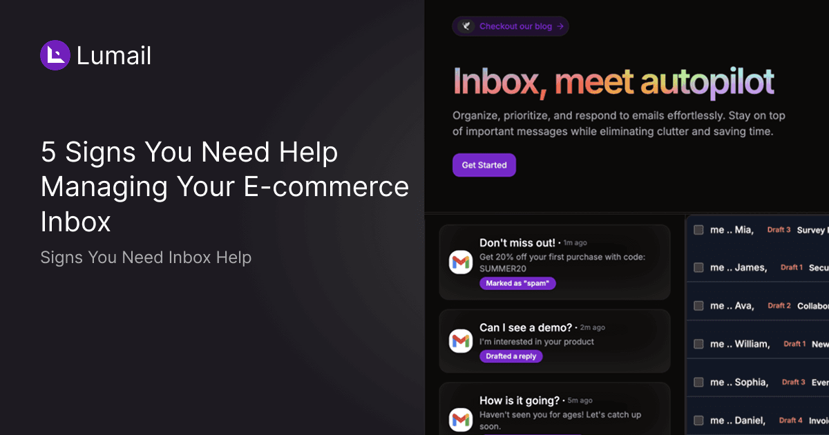 5 Signs You Need Help Managing Your E-commerce Inbox